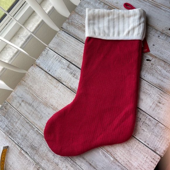 NWT St. Nicholas Square Initial O knit stocking Large 20 inch long - Picture 2 of 4